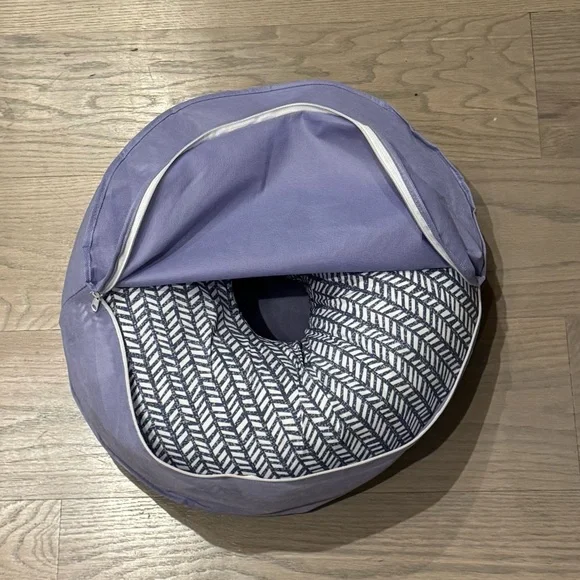 Boppy Blue and White Nursing Pillow - Picture 2 of 5